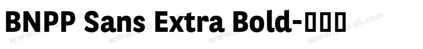 BNPP Sans Extra Bold字体转换
